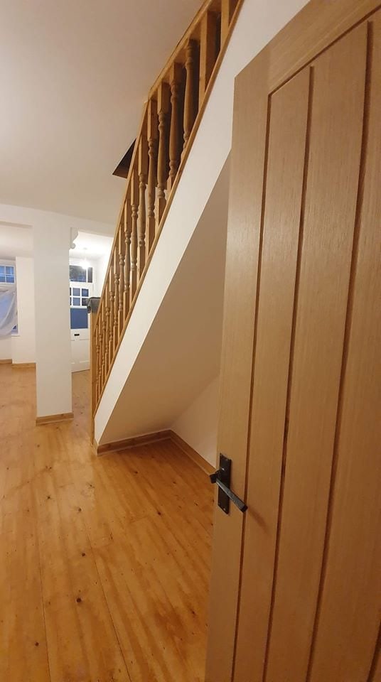 New oak staircase installed during an Oxford renovation
