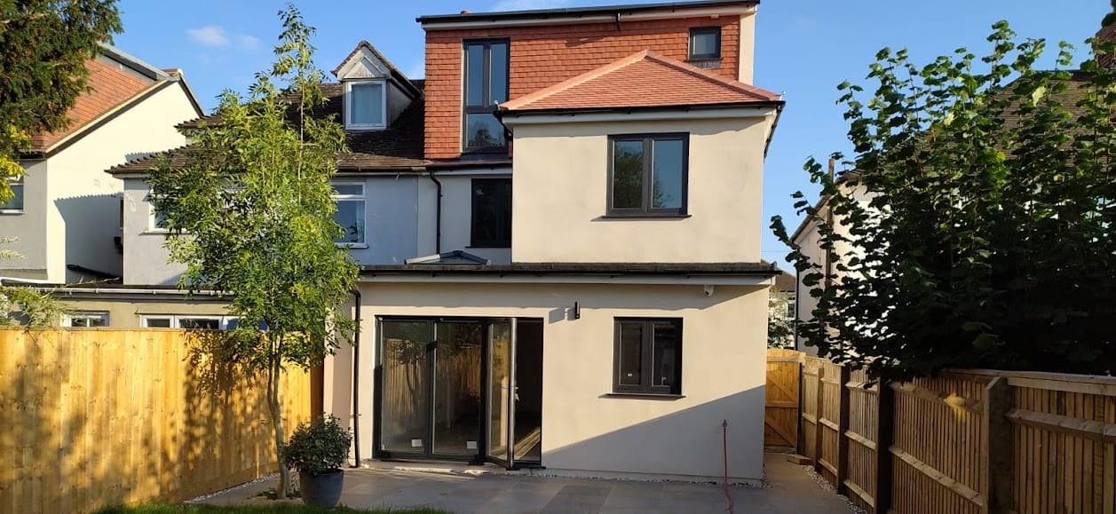 Rear dormer loft conversion above a new single-storey extension on an Oxford home