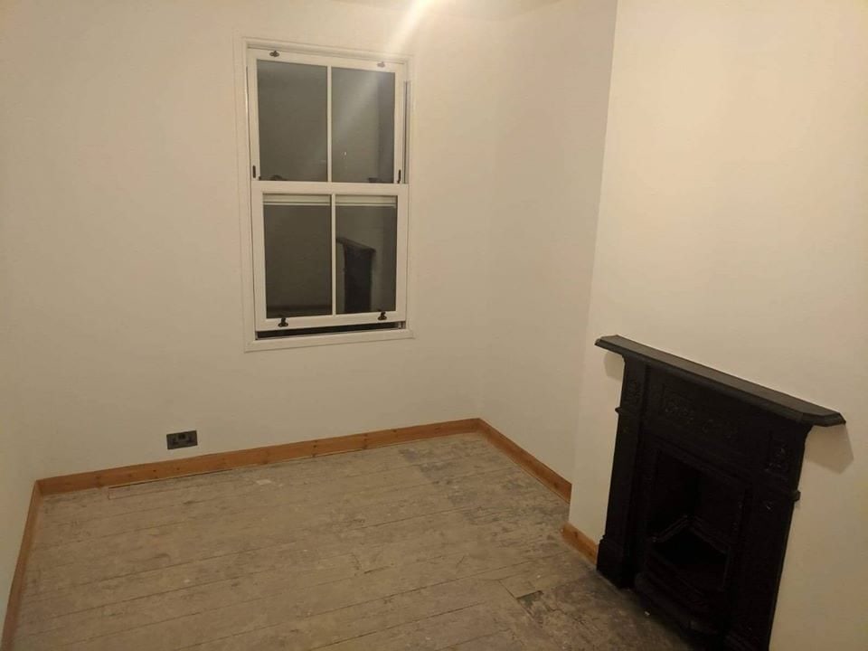 Renovated front room in an Oxford house