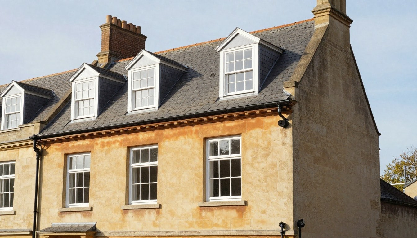 Illustrative image of l-shaped dormer loft conversion on an Oxford property