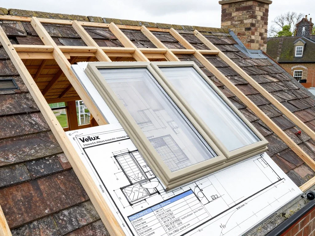 Planning diagram for Velux loft conversion in Oxford