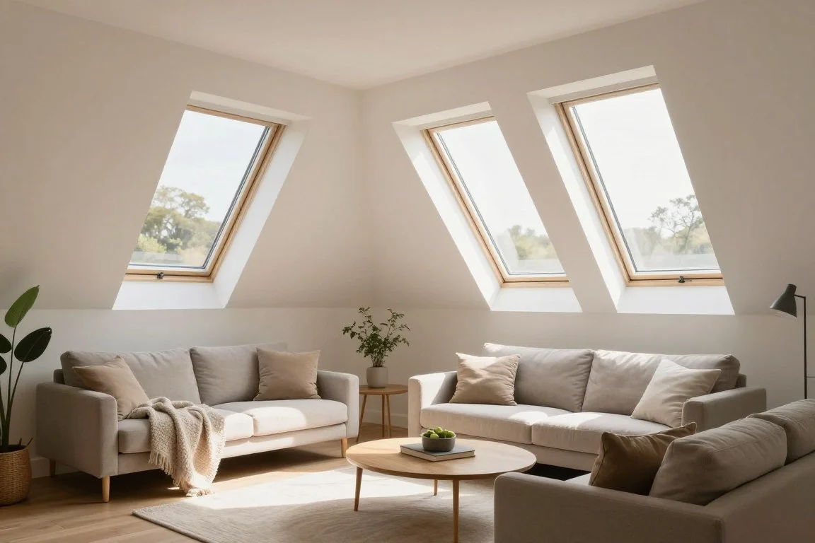 Bright Oxford loft conversion with natural light from Velux windows
